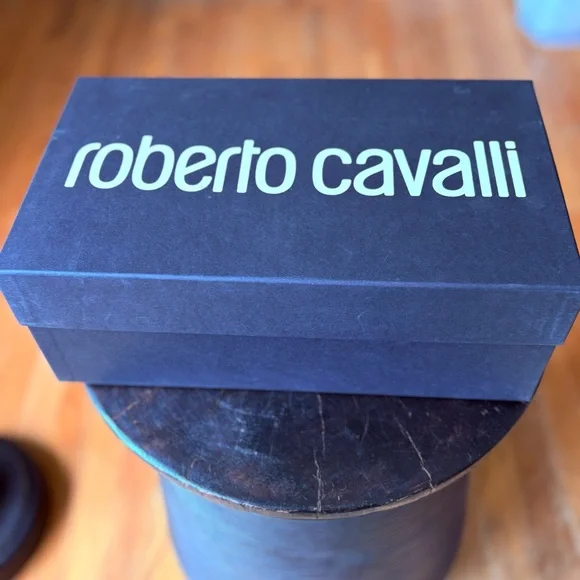 Roberto Cavalli Jaguar Print Penny Loafers